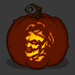 Leatherface - Texas Chainsaw Massacre Horror Pumpkin Carving Template